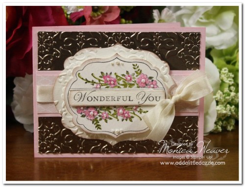 Apothecary Art Embossed Metal Mother's Day Card