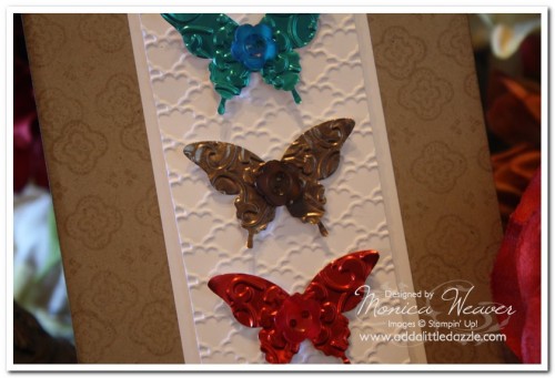 ELEGANT BUTTERFLY METAL EMBOSSED CARD