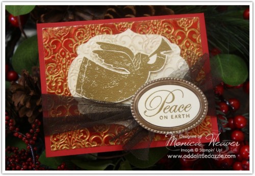 Boughs and Bells Metal Embossed Card