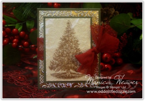 Christmas Lodge Metal Embossed Card Christmas Sugar Scrub & Metal Embossed Gift Box