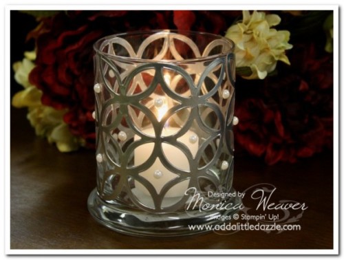 Lattice Metal Foil Tape Sheets Candle Holder