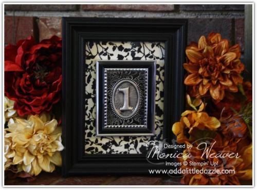 Picture Frame: Elegant Table Number Ideas