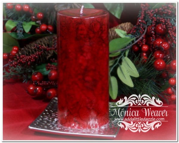 DIY Christmas Candles