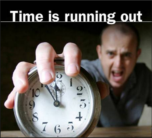 Running Out of Time!