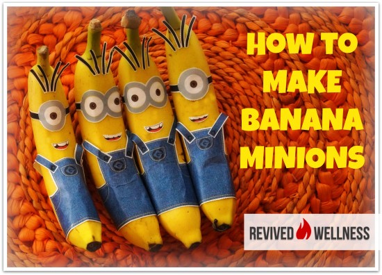 How to Make Banana Minions-www.revivedwellness.com