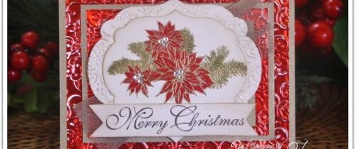 Boughs and Bells Metal Embossed Card