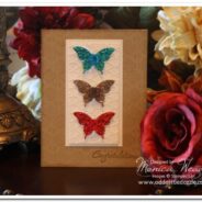 Elegant Butterfly Metal Embossed Card