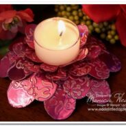 Flower Folds Die: Embossed Metal Tea Light Holder