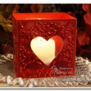 Hearts Framelits Embossed Metal Luminary