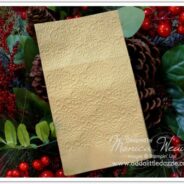 Christmas Party Craft Idea: Embossed Napkins