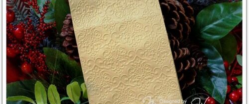 Christmas Party Craft Idea: Embossed Napkins