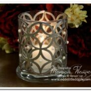 Lattice Metal Foil Tape Sheets Candle Holder