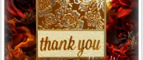 Metal 101: Thank You Card Ideas with Word Dies