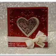 Hearts Framelits Embossed Metal Mini Card