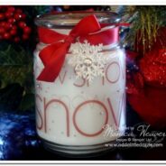 My Digital Studio: Snow Glass Candle Jar Tutorial