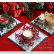 Embossed Metal Tea Light Holders