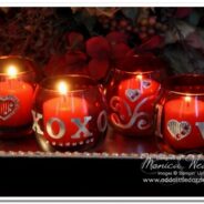 Metal Foil Tape Sheets Valentine’s Day Votive Candles