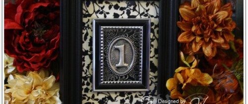 Picture Frame: Elegant Table Number Ideas