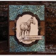 Horse Frontier Embossed Metal Stampin’ Up! Card